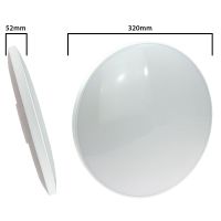 NYMPHEA BLACK & WHITE RINGS 24W WW 230V 115ST IP54 FI320X52 WHITE/BLACK ROUND
