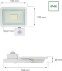 NOCTIS LUX 2 SMD 230V 30W IP44 NW WHITE WITH SENSOR