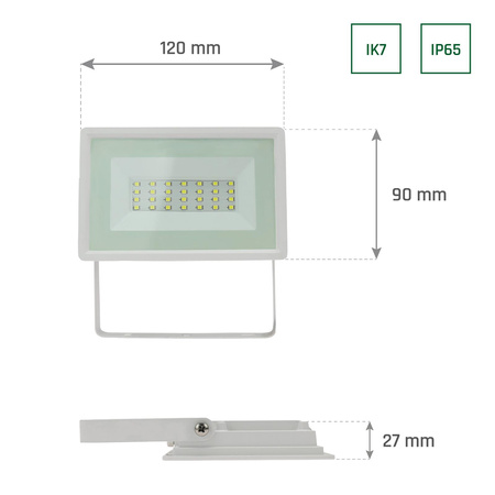 NOCTIS LUX 2 SMD 230V 20W IP65 CW WHITE
