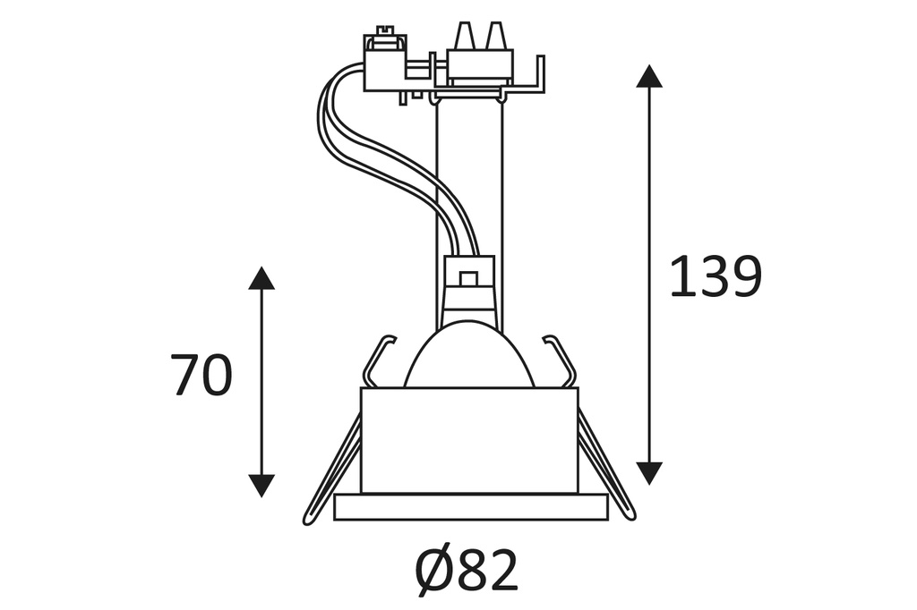 INDIGO - Inbouwspot IP65 Gz10 50W wit hydro