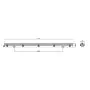Noxion LED Waterdichte Montagebalk Behuizing Poseidon V2.0 incl. 1x Noxion LED Buis T8 Standard Output 17.5W 1800lm