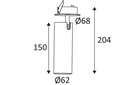 INDIGO - FILI 5 RX-B GU10 MAX13W PAR16 - MAT ZWART