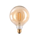 Specificaties Noxion Pro Classic LED E27 Globe Filament Amber 125mm 8W 710lm - 822 Zeer Warm Wit | Dimbaar - Vervangt 60W