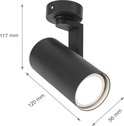 MADARA MINI II GU10 SURFACE MOUNTED BLACK