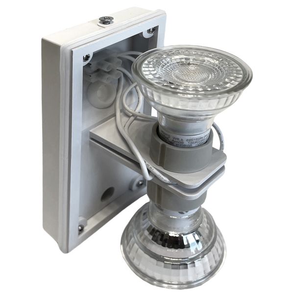 PARETE GU10 X2  250V IP54 WHITE