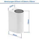 PARETE GU10 X2  250V IP54 WHITE