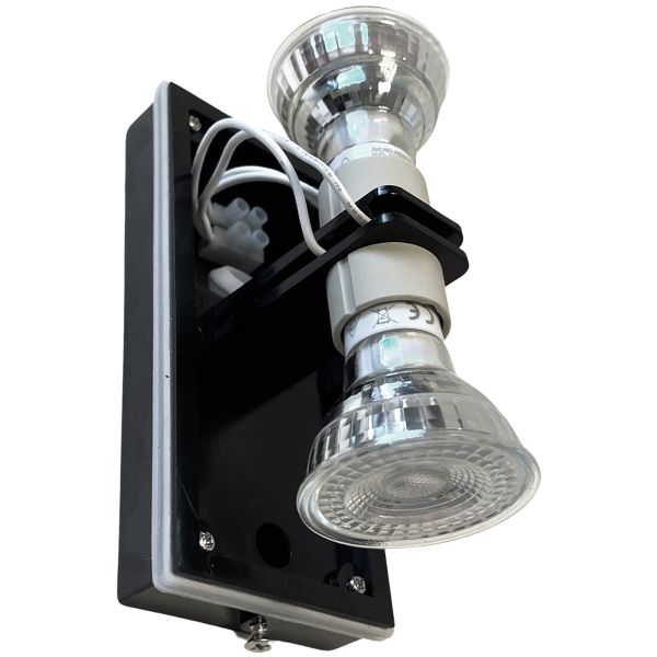 PARETE GU10 X2 250V IP54   BLACK