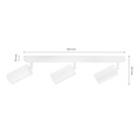 MADARA MINI BASE 3XGU10 RECTANGLE WHITE